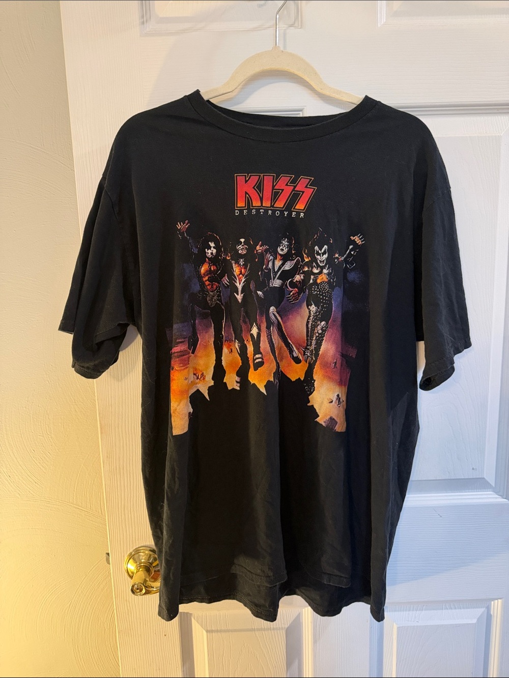 KISS Destroyer Graphic Kids Black T-Shirt